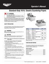 Vollrath Cayenne FFA8020 Manual Del Operador