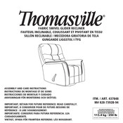 Thomasville 437848 Instrucciones De Montaje Y Cuidado