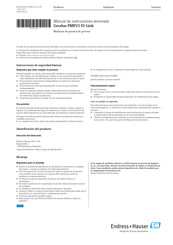 Endress+Hauser Cerabar PMP23 Manual De Instrucciones Abreviado