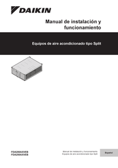 Daikin FDA250AXVEB Manual De Instalación Y Funcionamiento