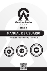 Custom Audio TK-15DSP Manual De Usuario