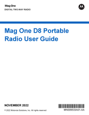 Motorola Mag One D8 Portable Guia Del Usuario