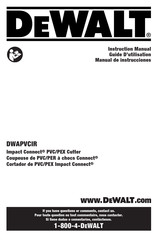 DeWalt DWAPVCIR Manual De Instrucciones