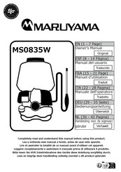 Maruyama MS0835W Manual Del Usuario