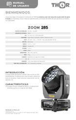 THOR ZOOM 285 Manual De Usuario