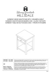 Hillsdale Furniture Living Essentials 5271-880 Instrucciones De Montaje