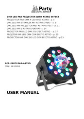 Party Light & Sound PARTY-PAR-ASTRO Manual Del Usuario