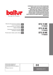 baltur 17160020 Manual De Instrucciones Para La Instalación, El Uso Y El Mantenimiento