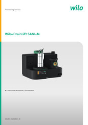 Wilo DrainLift SANI-M Instrucciones De Instalación Y Funcionamiento