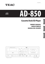 Teac AD-850 Manual Del Usuario