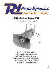 Power Dynamics HS30 Manual De Instrucciones