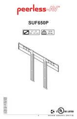 peerless-AV SUF650P Manual De Instrucciones