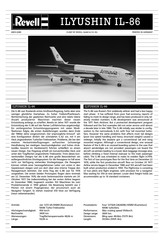 REVELL ILYUSHIN IL-86 Manual De Instrucciones