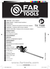 Far Tools TX 750B Traduccion Del Manual De Instrucciones Originale