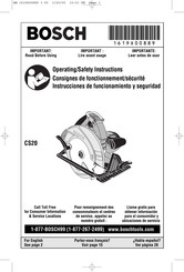 Bosch CS20 Instrucciones De Funcionamiento Y Seguridad