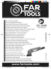 Far Tools DS 200B Traduccion Del Manual De Instrucciones Originale