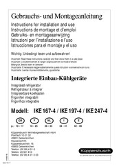 Kuppersbusch IKE 167-4 Istrucciones Para El Montaje Y El Uso