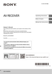 Sony XAV-AX4000 Manual De Instrucciones