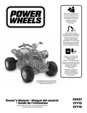 Power Wheels CFY16 Manual Del Usuario