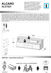 Forte ALCANO ALCT231 Instrucción De Montaje