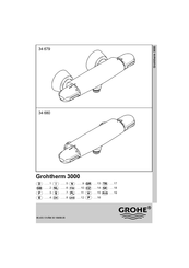 Grohe Grohtherm 3000 34 367 Manual Del Usuario