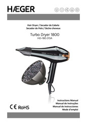 HAEGER Turbo Dryer 1800 Manual De Instrucciones