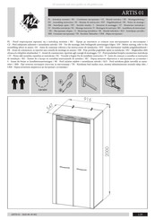 ML MEBLE ARTIS 01 Instrucción De Montaje