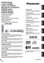 Panasonic DVD-S99 Instrucciones De Funcionamiento