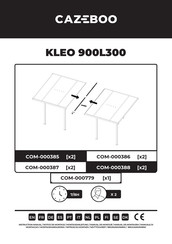 CAZEBOO KLEO 900L300 Manual De Montaje