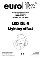 EuroLite LED DL-2 Lighting effect Manual Del Usuario