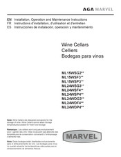 AGA MARVEL ML24WDF4LP Instrucciones De Instalación, Operación Y Mantenimiento