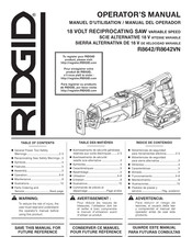 RIDGID R8642VN Manual Del Operador