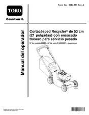 Toro 22290 Manual Del Operador