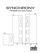 PSB Speakers SYNCHRONY T800 Manual Del Propietário