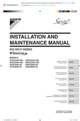 Daikin Siesta ARXC50AV1B Manual De Instalación