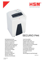 HSM SECURIO P44i Instrucciones De Servicio