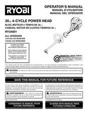 Ryobi RY34001 Manual Del Operador