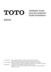 Toto SS23401 Guia De Instalacion