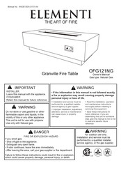 ELEMENTI OFG121NG Manual De Instrucciones