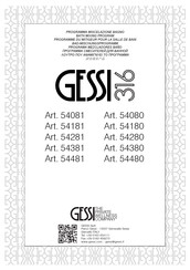 Gessi 316 54080 Instrucciones De Montaje