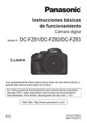 Panasonic Lumix DC-FZ83 Instrucciones Básicas De Funcionamiento