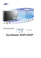 Samsung SyncMaster 400P Manual Del Usuario