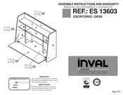 Inval ES-13603 Manual De Ensamble Y Garantia