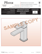 Pfister Deckard LG42-DAPB Guía De Mantenimiento Y Cuidado