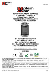 Plein Air CM-1500 Manual De Instrucciones