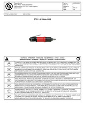 CP PT031-L10000-I10S Manual De Instrucciones