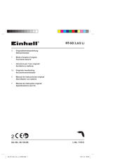 EINHELL RT-SD 3,6/2 Li Manual De Instrucciones Original