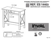 Inval ES-14403 Manual De Ensamble Y Garantia