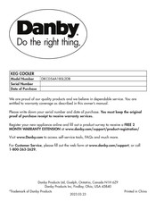 Danby DKC054A1BSL2DB Manual Del Usuario