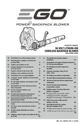 Ego Power+ LB6000E Traducción De Las Instrucciones Originales